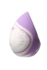 WoBs makeup sponge purple and white WS06 drop shape