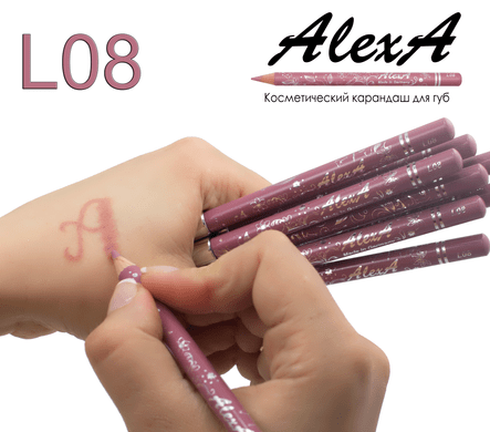 Олівець для губб L08 лавандово-рожевий