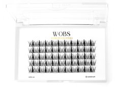 False bundle eyelashes Wobs 200pcs Fairy Lashes 20D 5tape bundles size 8mm, black, 10mm