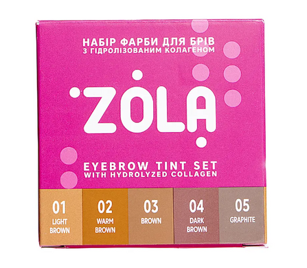 Zola Набір фарб для брів у саше Eyebrow Tint