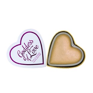 Highlighter heart I love Makeup Golden