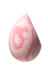 Cпонж для макіяжу WoBs  рожево-білий WS06 форма крапля