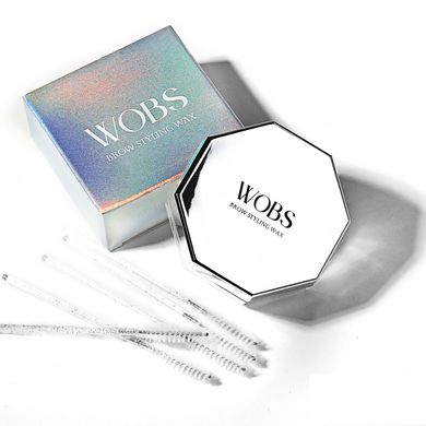 Wax for styling and fixing eyebrows WoBs transparent Brow Wax 30g