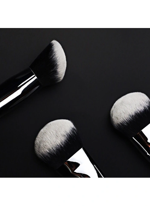 Кисть для нанесения тона, румян и коррекции W3015, форма плоская, ворс синтетика