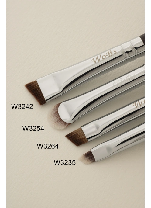 Кисть для брів w3286, плоска форма, синтетика