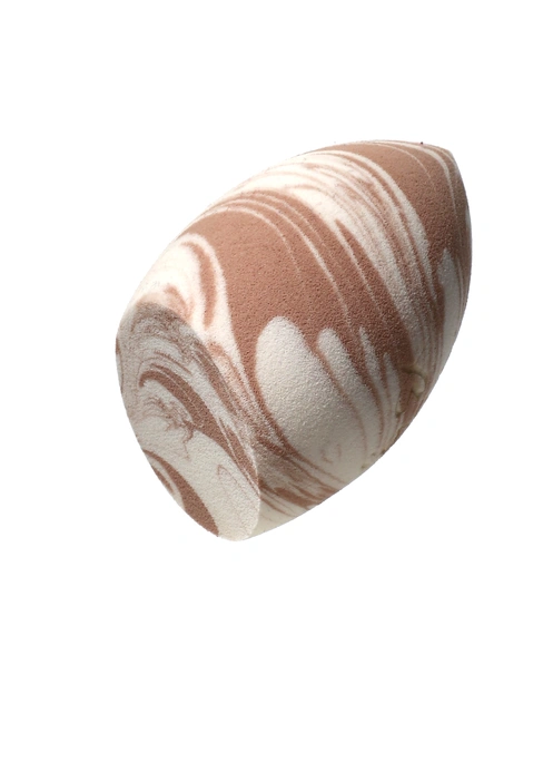 Спонж для макияжа WoBs бежево-белый WS07 форма капля