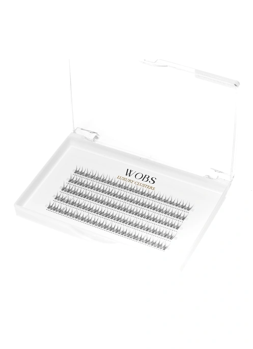 Накладные пучковые ресницы 200шт Wobs FISH TAIL 10D 0.07 5 лент пучки размер 8mm