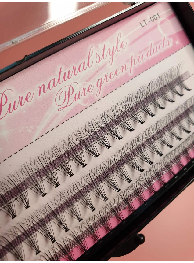 Пучковые ресницы 12 мм