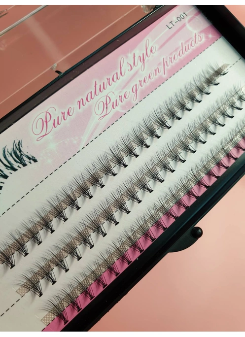 Пучковые ресницы 10 мм