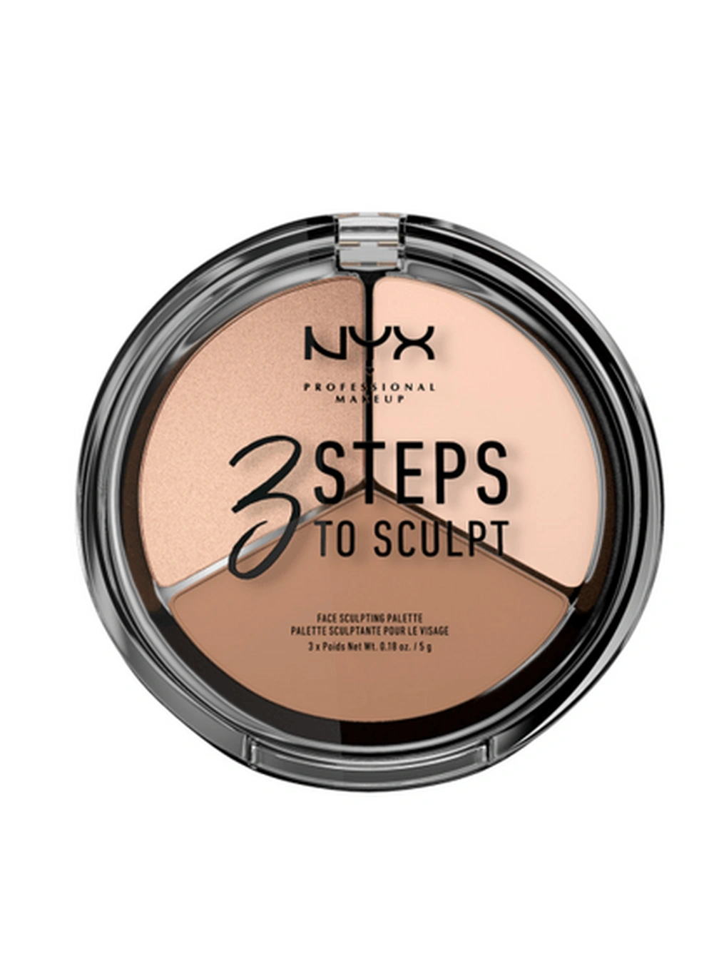Тройная палитра для контурирования NYX 3 Steps To Sculpting Palette (FAIR)