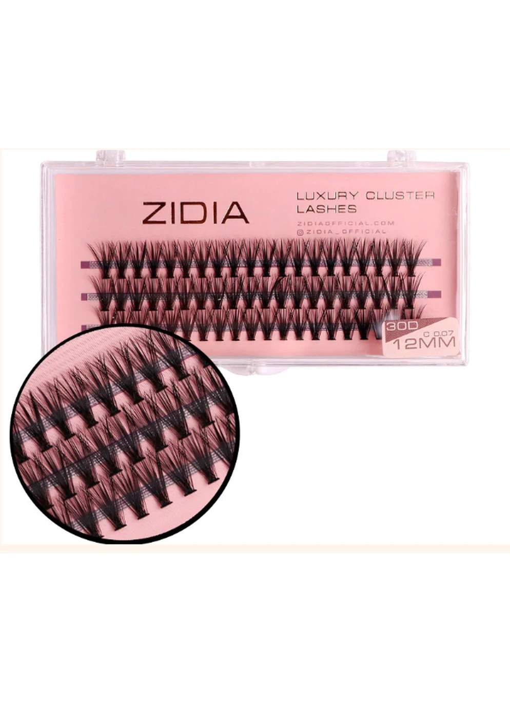 ZIDIA Cluster Lashes 30D C 0,07 (3 ленты, размер 12 мм)