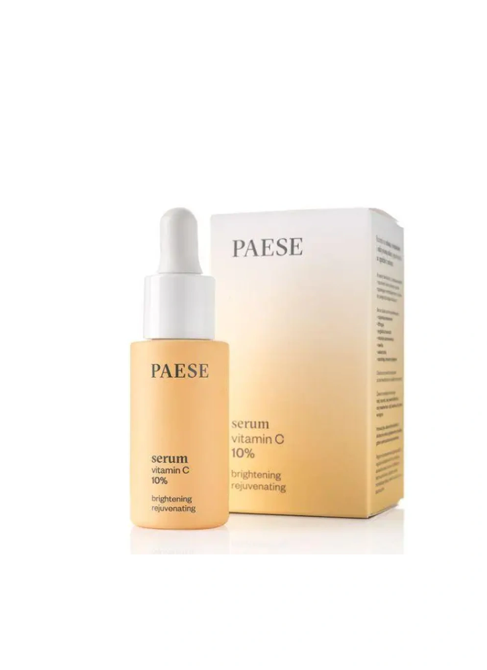 Сироватка для обличчя VITAMIN C 10% BRIGHTENING REJUVENATING SERUM PAESE