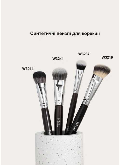 Кисть для нанесения теней, консилера, корректора W3237 синтетика