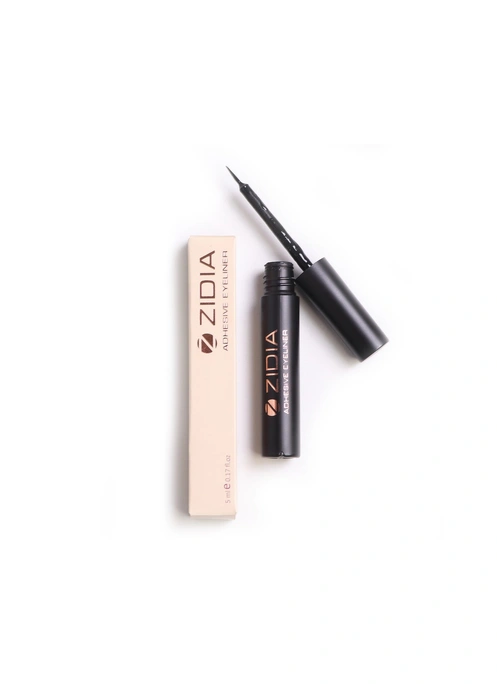 Zidia Adhesive Eyeliner - клей-подводка для накладных и пучковых ресниц, 5 мл, черная