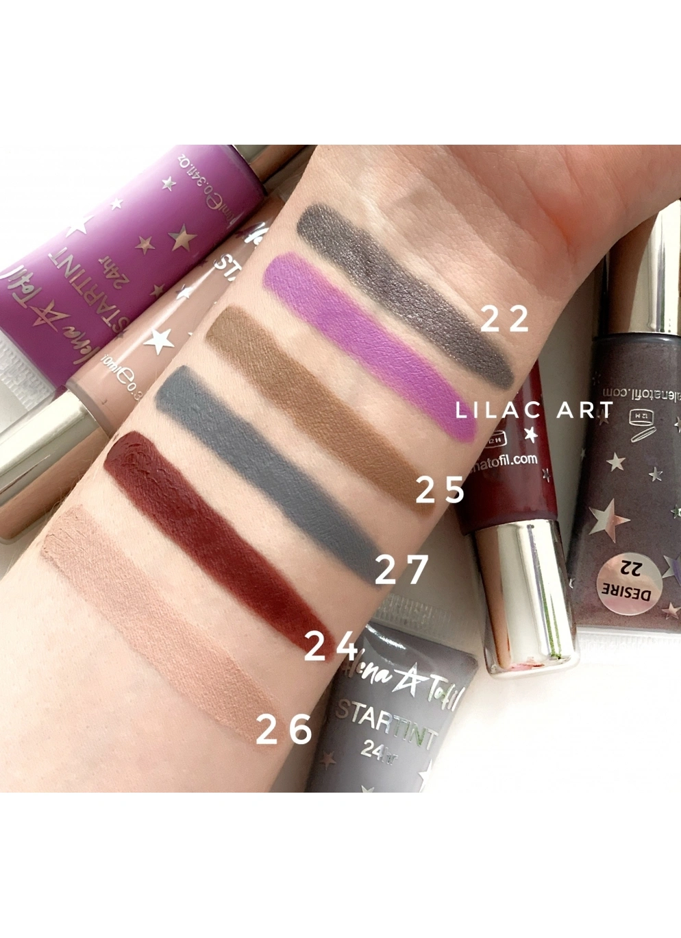 Стійкі Кремові Тіні STARTINT відтінок LILAC ART (бузковий матовий) ALENA TOFIL