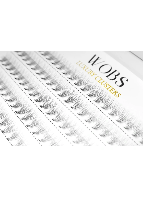 Накладные пучковые ресницы 100шт Wobs Crease cross 10D 0.07 5 лент пучки размер10 mm