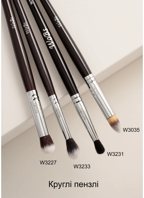 Кисть для нанесения консилера и корректора W3035 круглая, синтетика