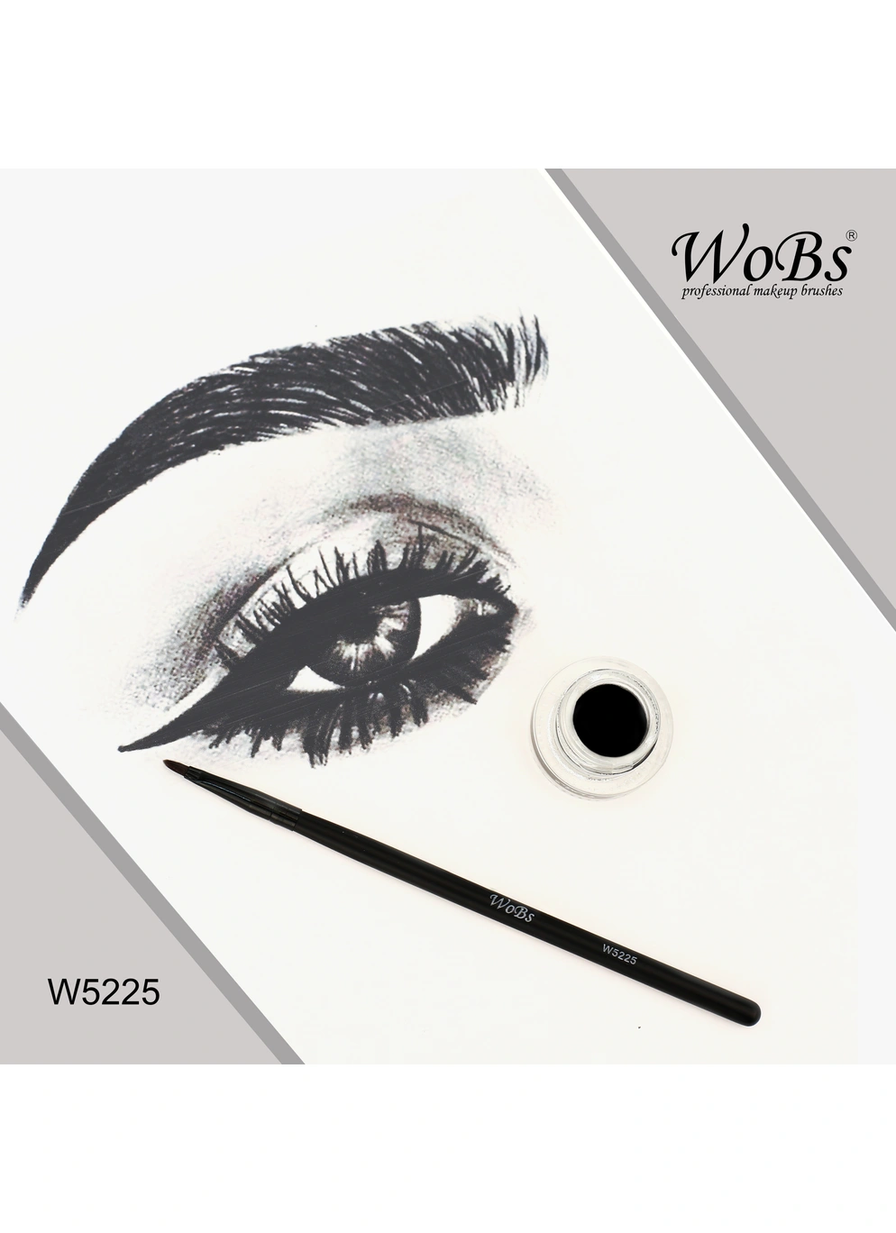 Кисть для тонких лiній W5225 синтетика