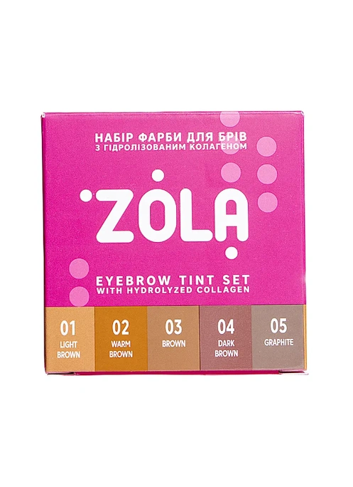Zola набор фарб для бровей у саше Eyebrow Tint