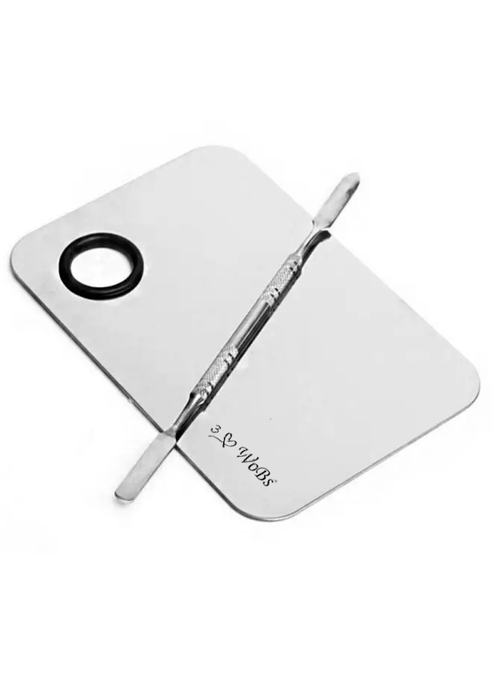 Палитра стальная для смешивания + ШПАТЕЛЬ прямоугольная + шпатель 10х15 см