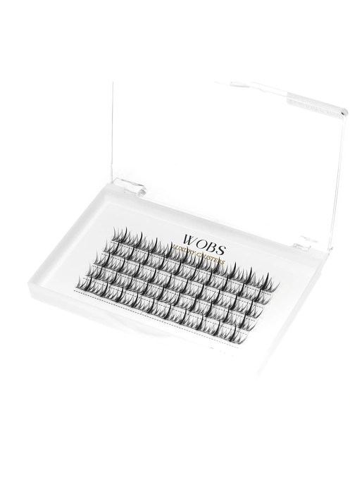 Накладные пучковые ресницы 200шт Wobs Fairy Lashes 20D 5 лент пучки размер 10mm