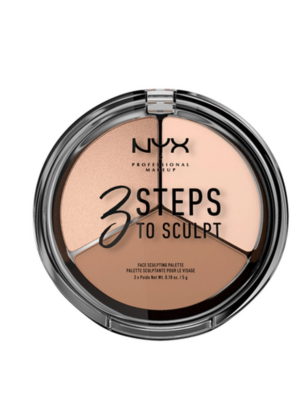 Тройная палитра для контурирования NYX 3 Steps To Sculpting Palette (FAIR)