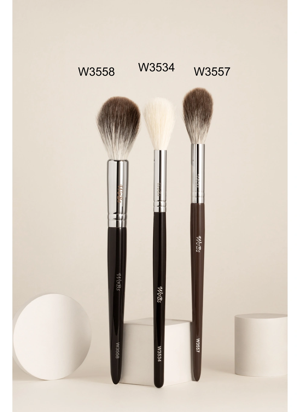 WoBs для пудри, рум'ян та хайлайтера W3558 волосся лисиці