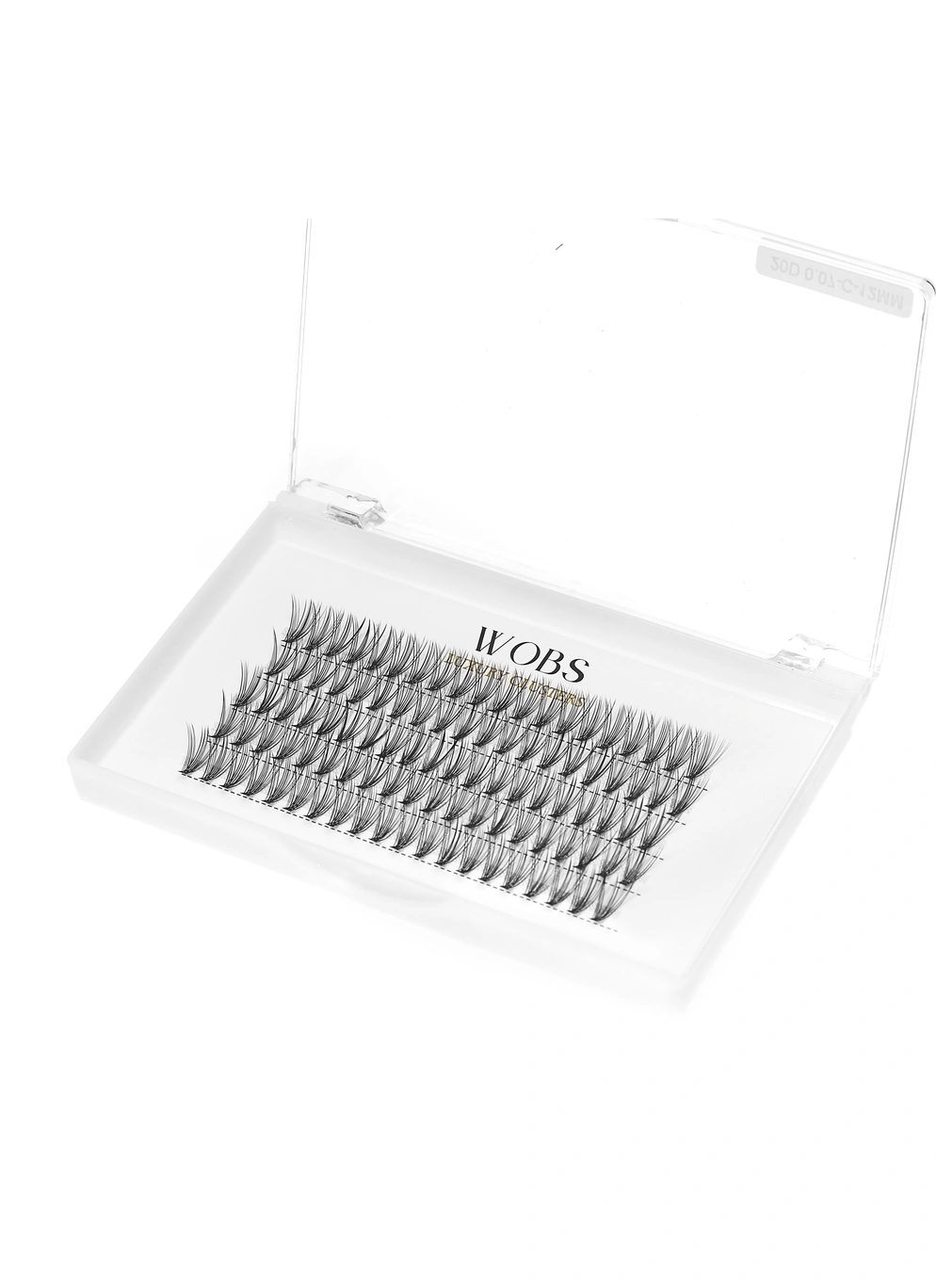 Накладные пучковые ресницы 100шт Wobs Crease cross 20D 5 лент пучки размер12mm