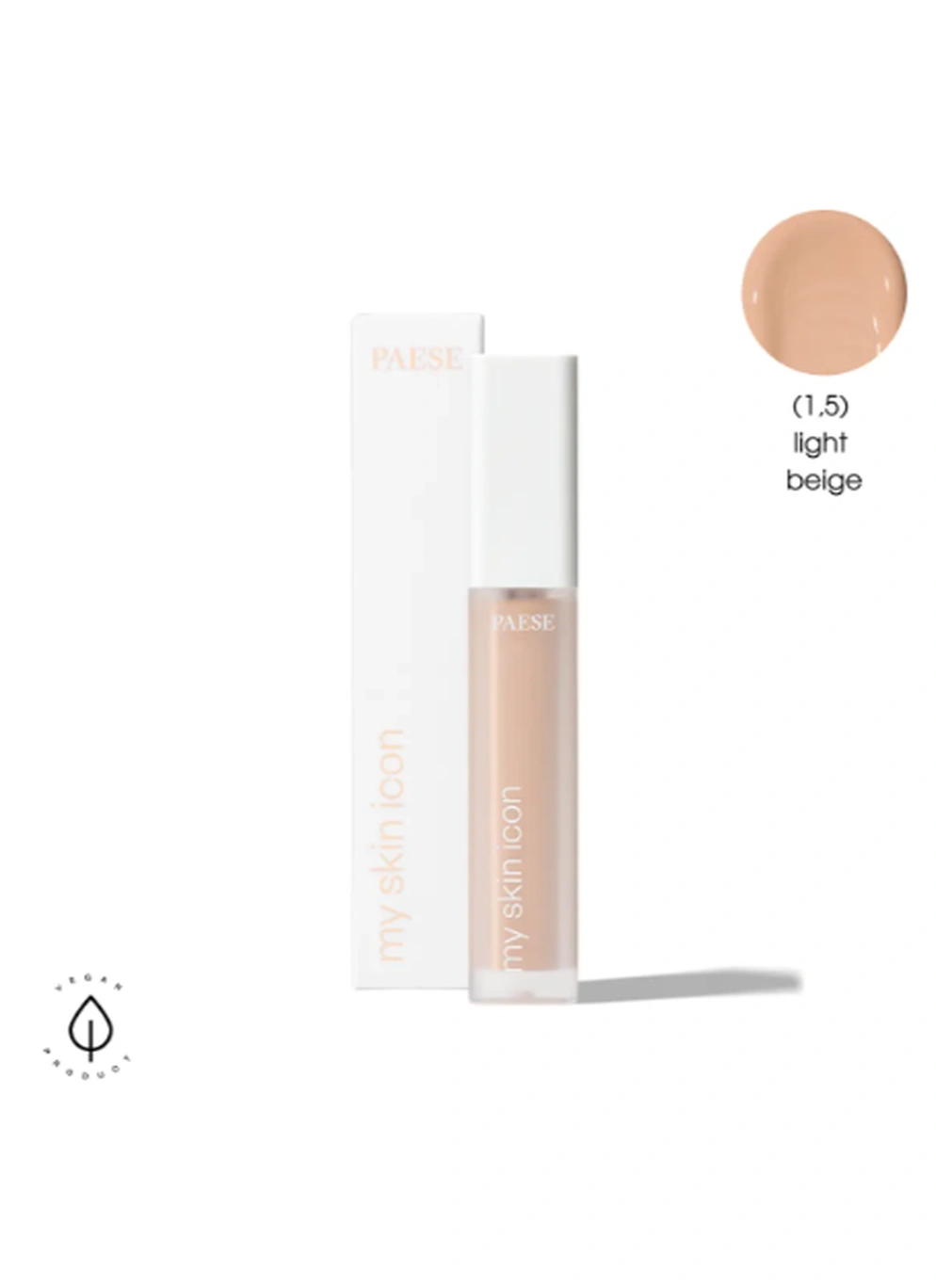 Консилер для обличчя з сатиновим фінішем Concealer My Skin Icon Paese, 6.5ml, light beige