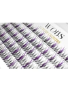 Накладные пучковые ресницы 200шт Wobs Fairy Lashes 20D 5 лент пучки размер 8-9-10-11-12mm PURPUL