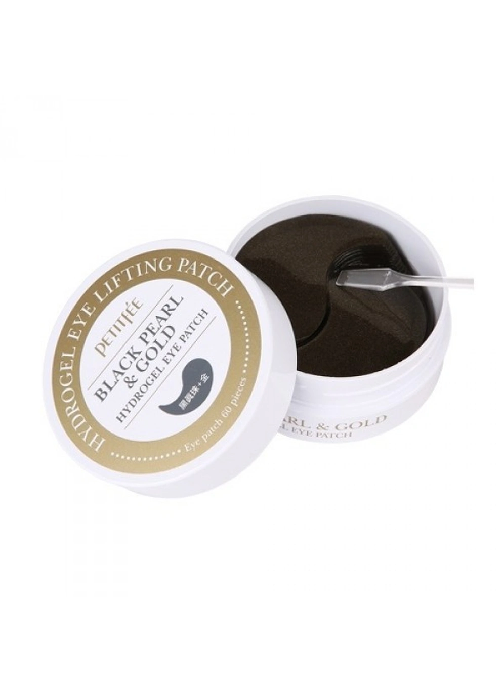 Патчі Petitfee black pearl & gold hydrogel eye patch, 60 шт
