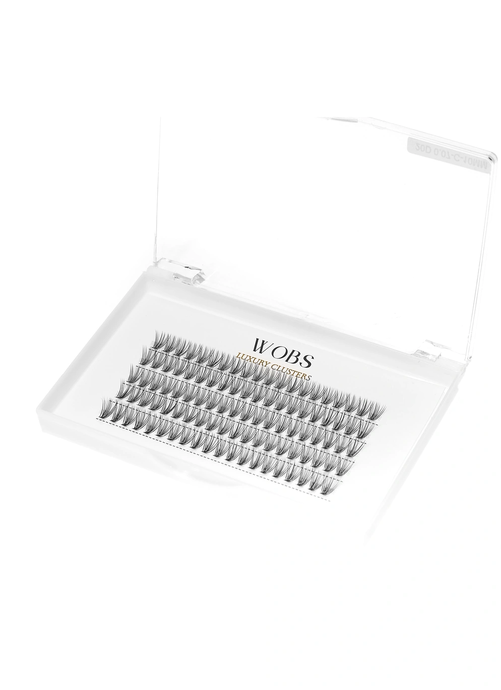 Накладные пучковые ресницы 100шт Wobs Crease cross 20D 5 лент пучки размер 10mm