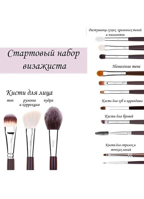 Набор на 14 кистей Dark Chocolates