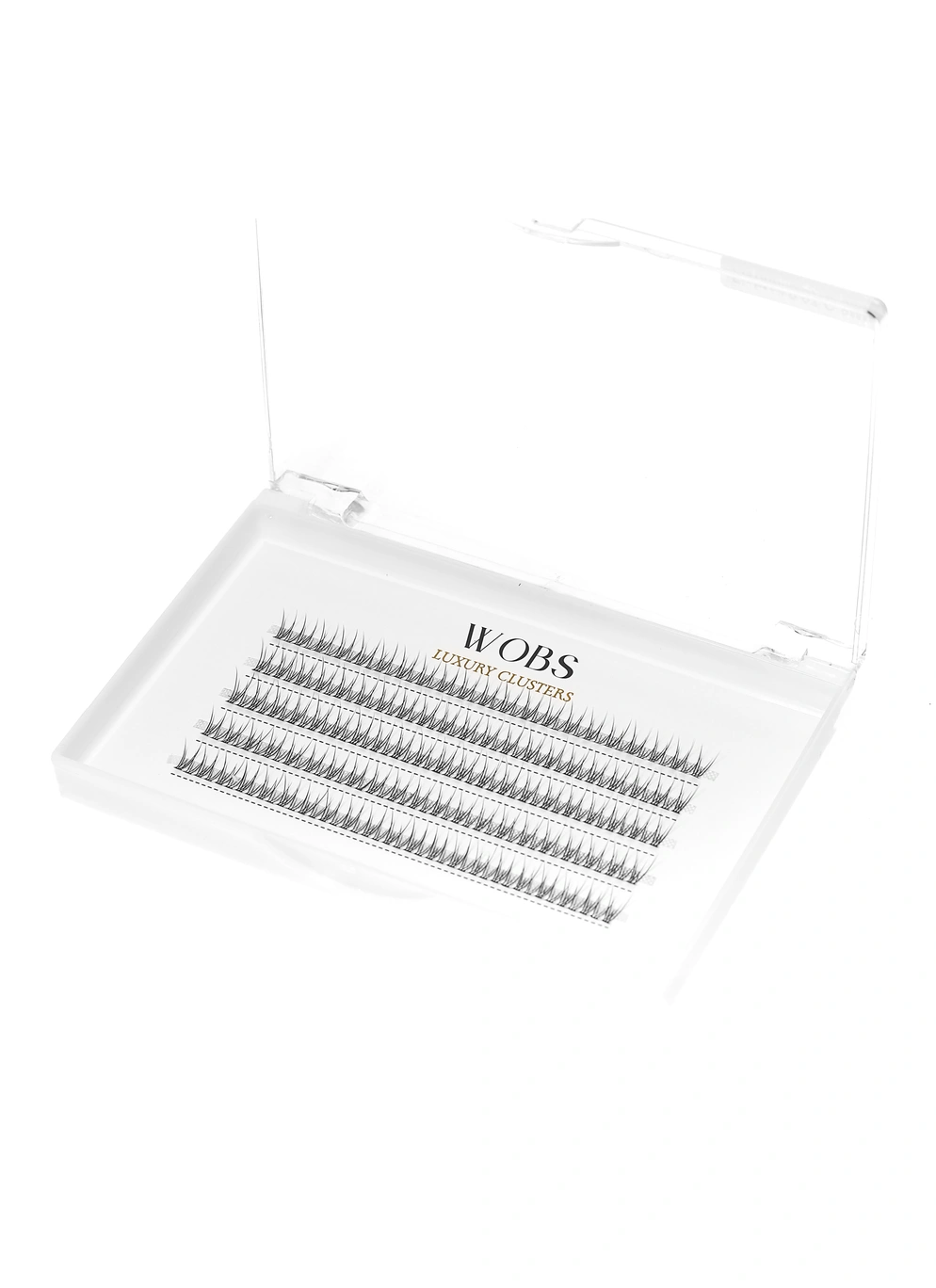 Накладные пучковые ресницы 200шт Wobs FISH TAIL 10D 0.07 5 лент пучки размер 8mm