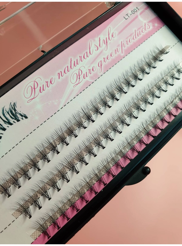 Пучковые ресницы 10 мм