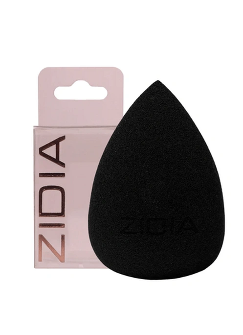 Спонж MakeUp Blender "Letizia", капля со скосом, черный в коробочке (без латекса)