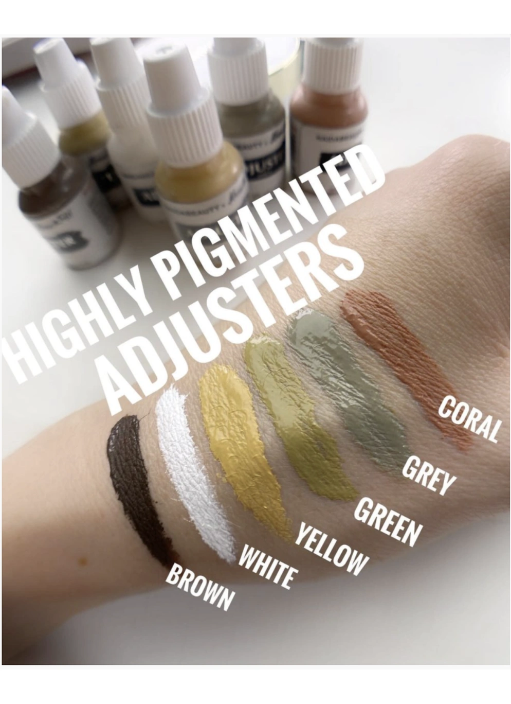 КОРАЛОВИЙ коригуючий пігмент ADJUSTER 15 МЛ Аджастер Alena Tofil x Nataliya Nayda