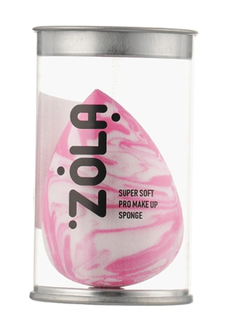 ZOLA Спонж супер м'який малиново-білий крапля
