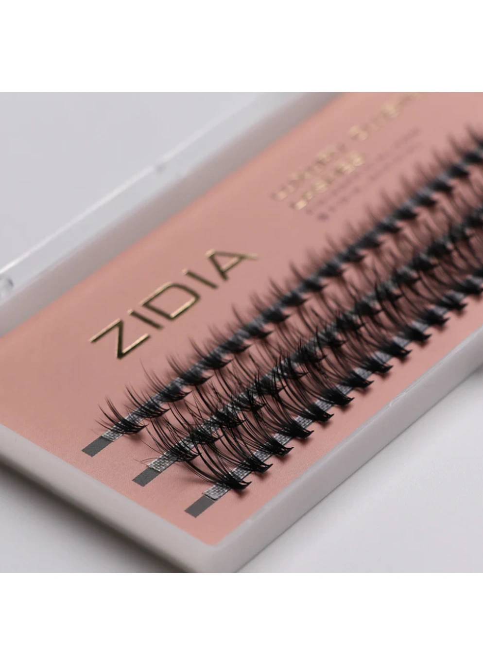 ZIDIA Cluster lashes 20D Messy C 0,10 MIX (3 ленты, размер 8, 10, 12 mm)