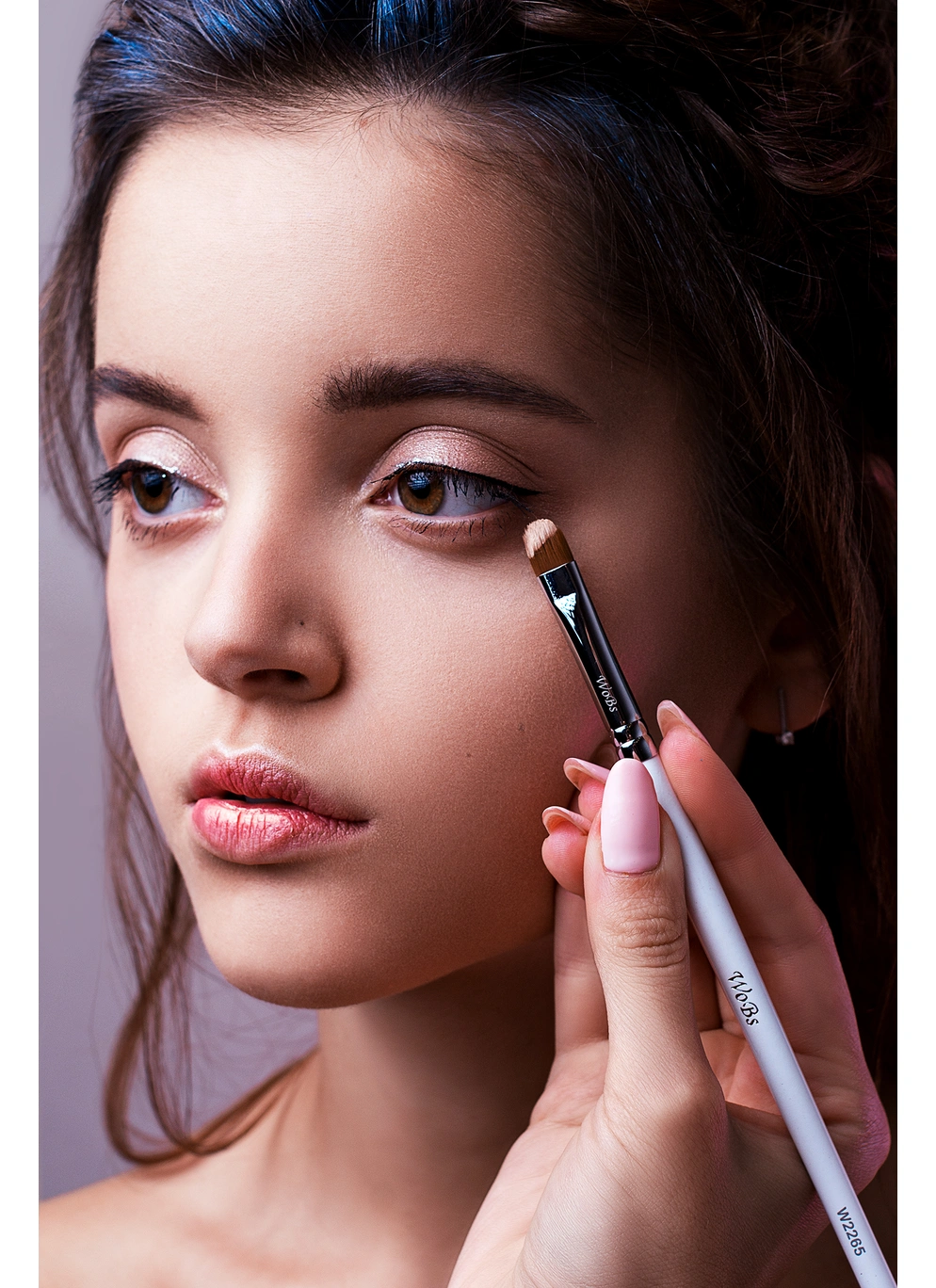 Кисть для нанесения теней, консилера, корректора W2265 синтетика