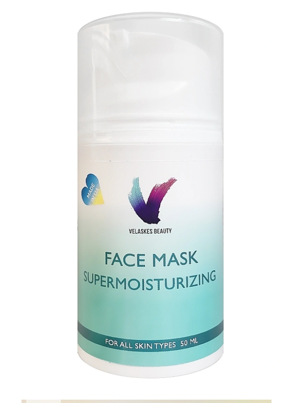 Супер зволожуюча маска для обличчя Velaskes Beauty Face Mask Super Moisturizing