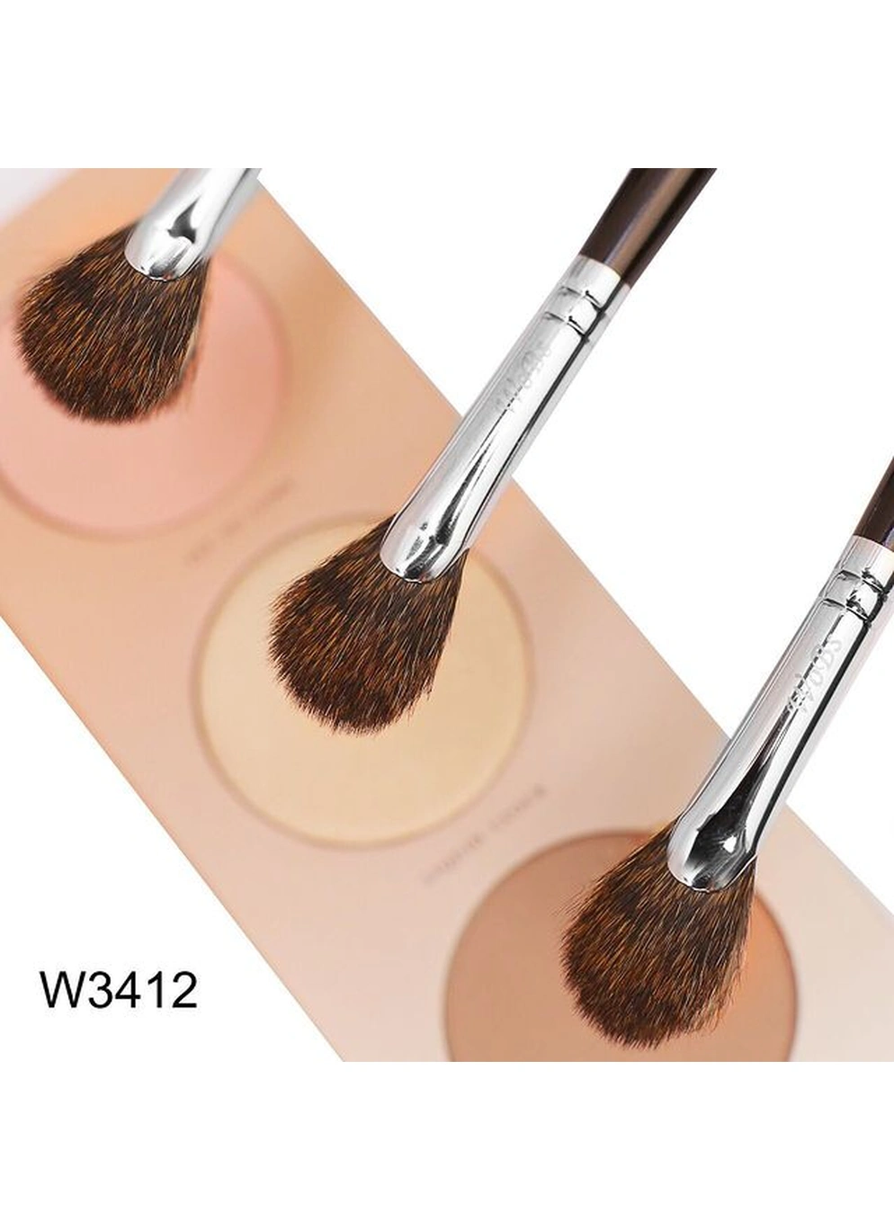 Кісточка для нанесення тіней і хайлайтерів W3412 ворс білки
