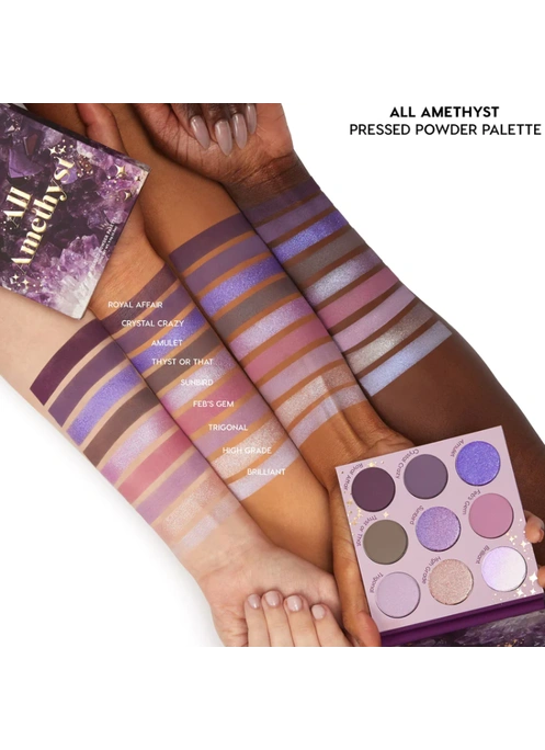 ColourPop All Amethyst Pressed Powder Palette Палетка теней, 9х1 г