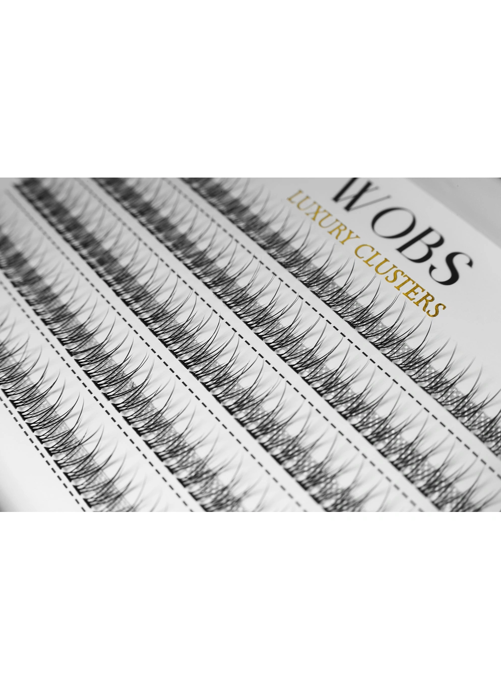 Накладные пучковые ресницы 200шт Wobs FISH TAIL 10D 0.07 5 лент пучки размер 8mm