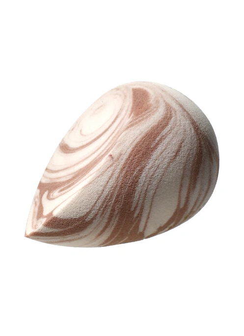 Спонж для макияжа WoBs бежево-белый WS05 форма капля