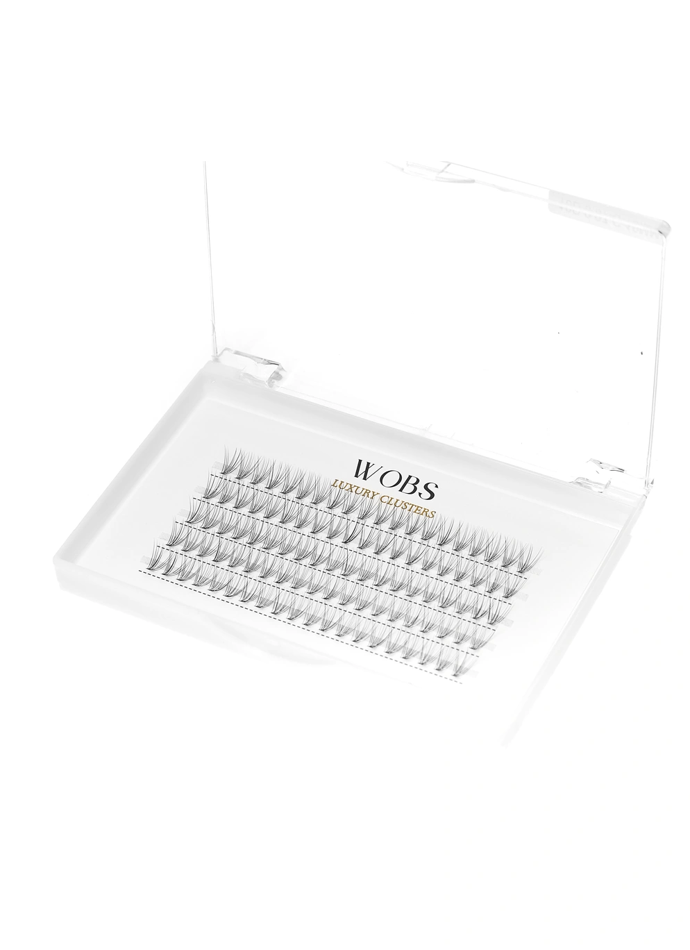 Накладные пучковые ресницы 100шт Wobs Crease cross 10D 0.07 5 лент пучки размер10 mm