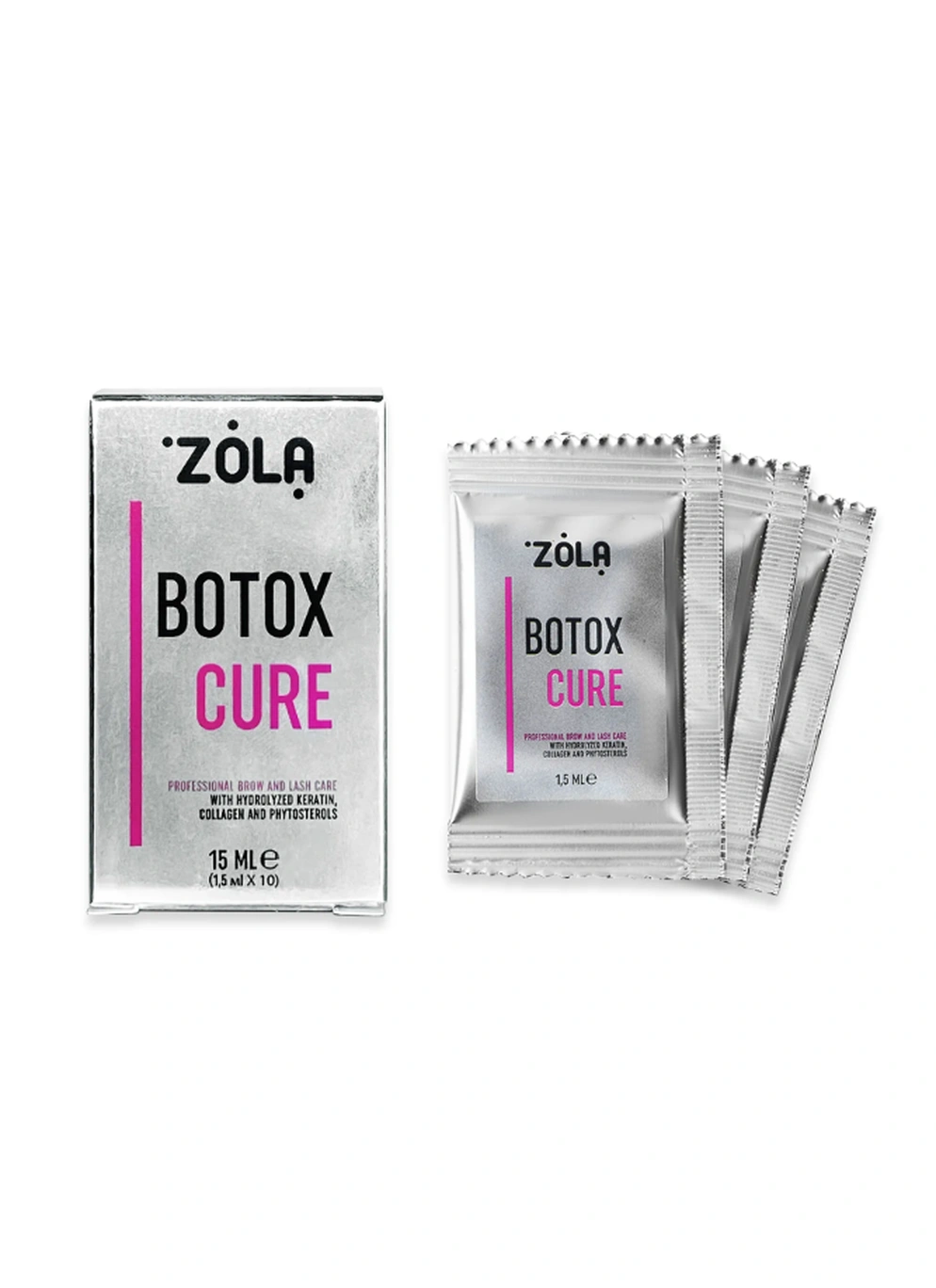 Zola Ботокс для брів та вій Botox Cure, саше 1,5 мл х 10 шт