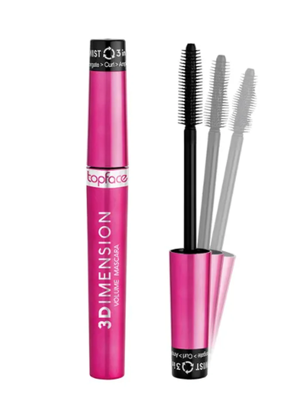 TopFace - Туш для вій PT314 "3Dimension Volume Mascara" (8 мл)