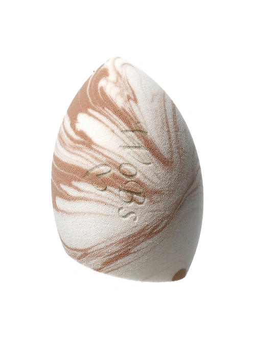 Спонж для макияжа WoBs бежево-белый WS07 форма капля