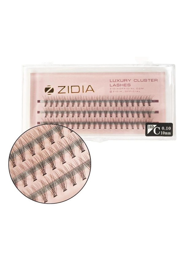 Ресницы ZIDIA Cluster Lashes 10D C 0,10 (3 ленты, размер 10 мм)